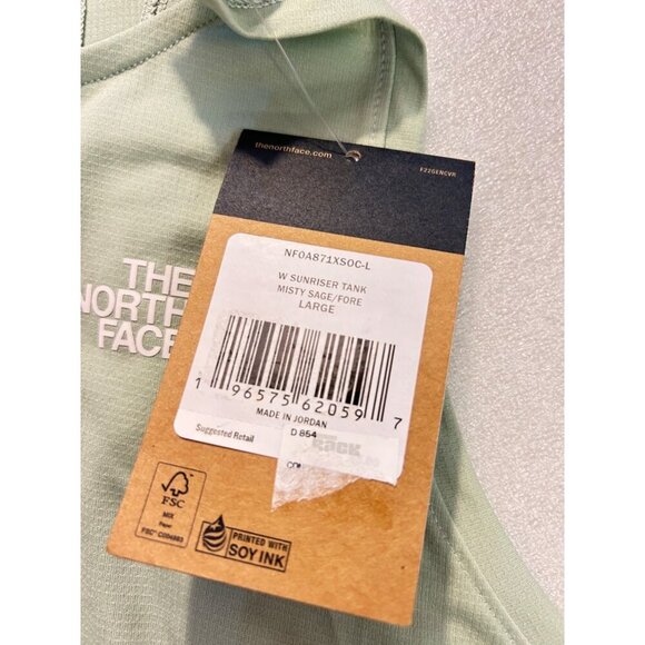 The North Face Sunriser Tank Top Misty Sage Large NWT - Picture 7 of 9